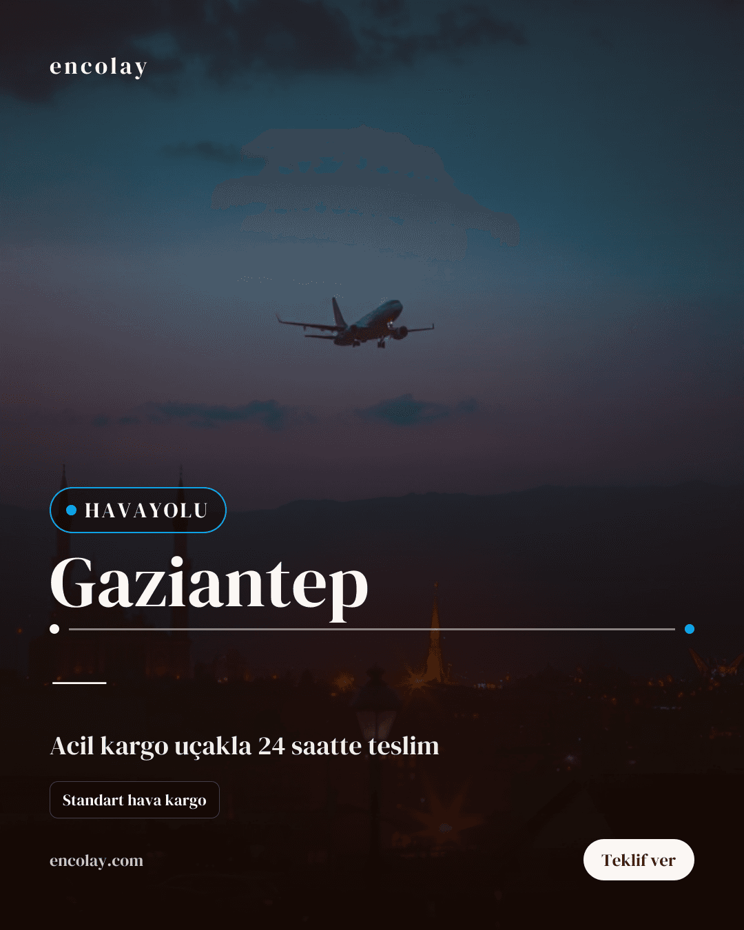 Gaziantep'ten Uluslararası Havayolu Taşımacılığı