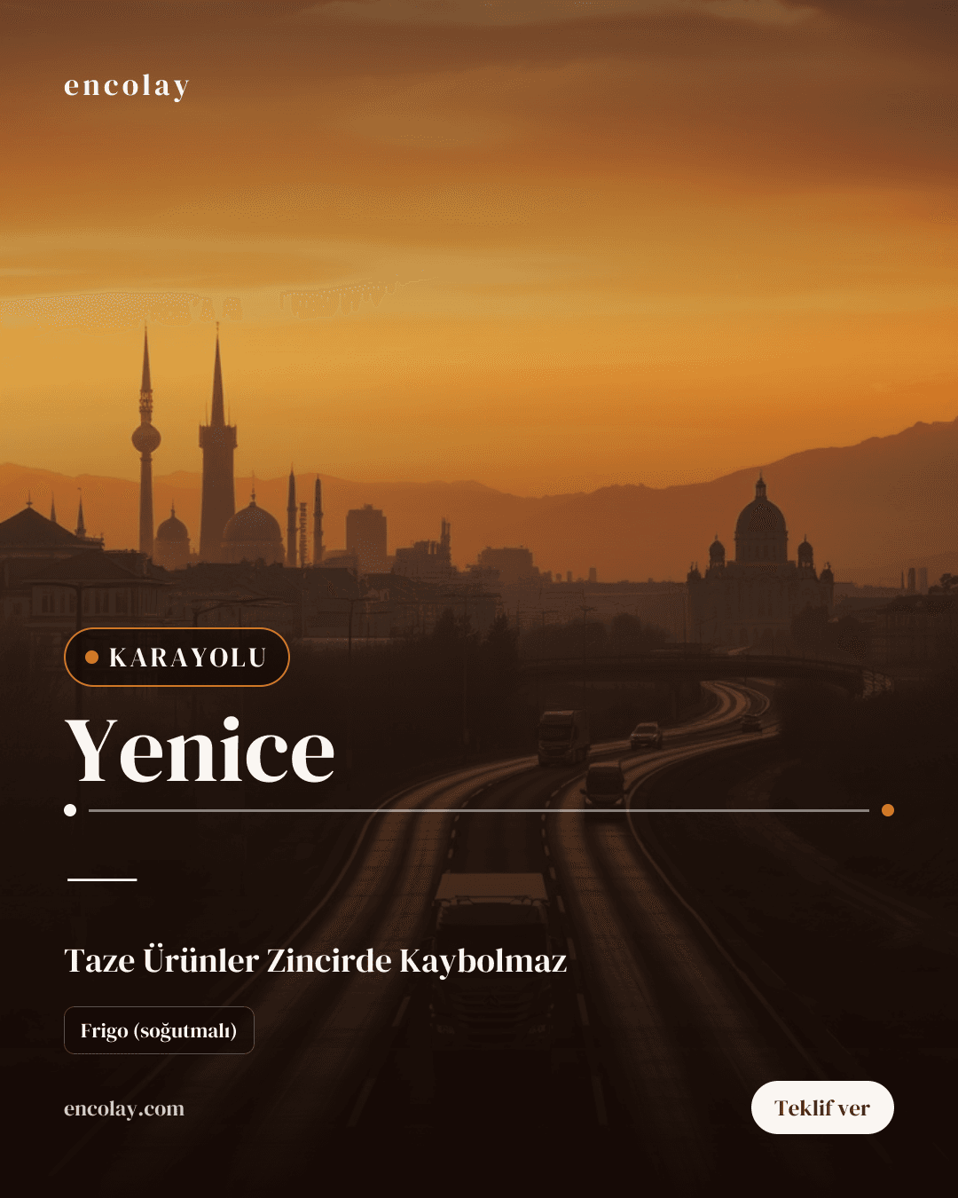 Yenice'den karayolu taşıma talebi