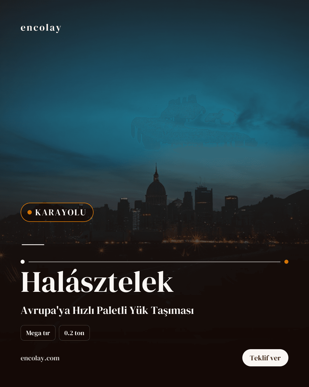 Türkiye-Macaristan Halásztelek Paletli Yük Taşıma