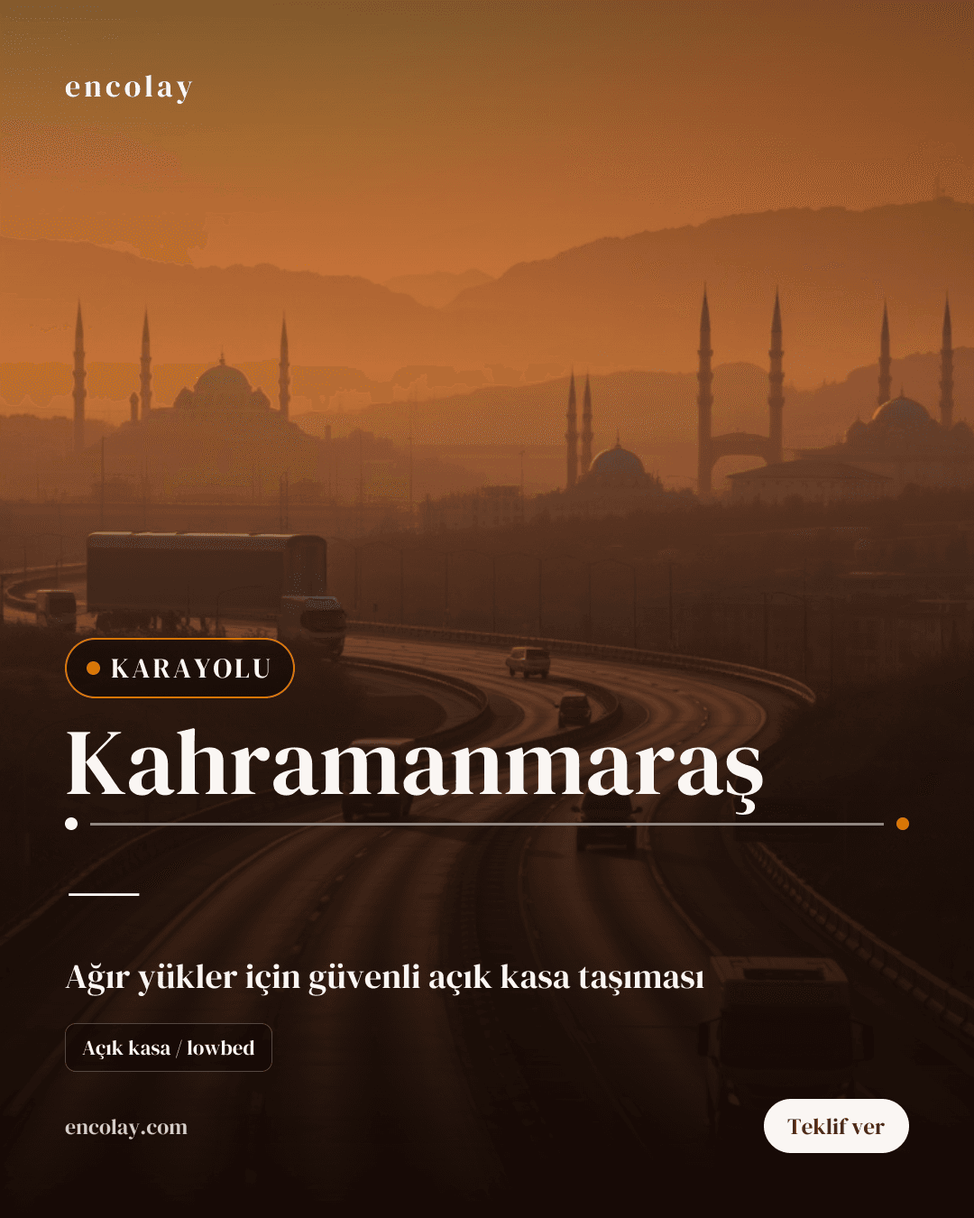 Kahramanmaraş'tan Yön Fark Etmez Karayolu Taşıma