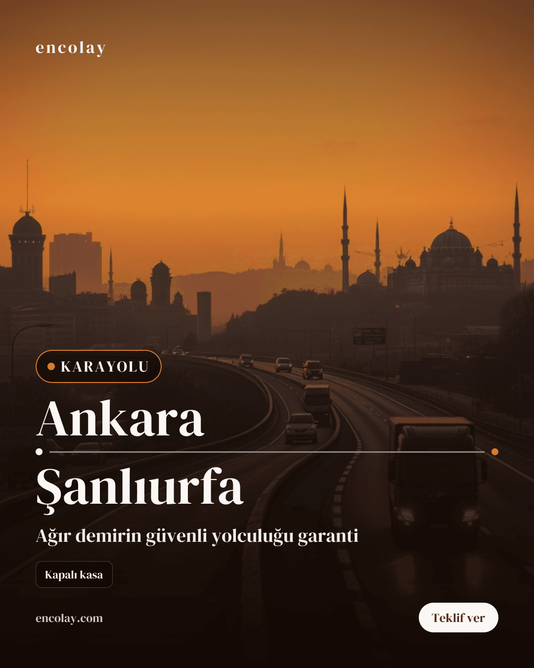 Ankara-Şanlıurfa Arası Demir Profil Taşıma
