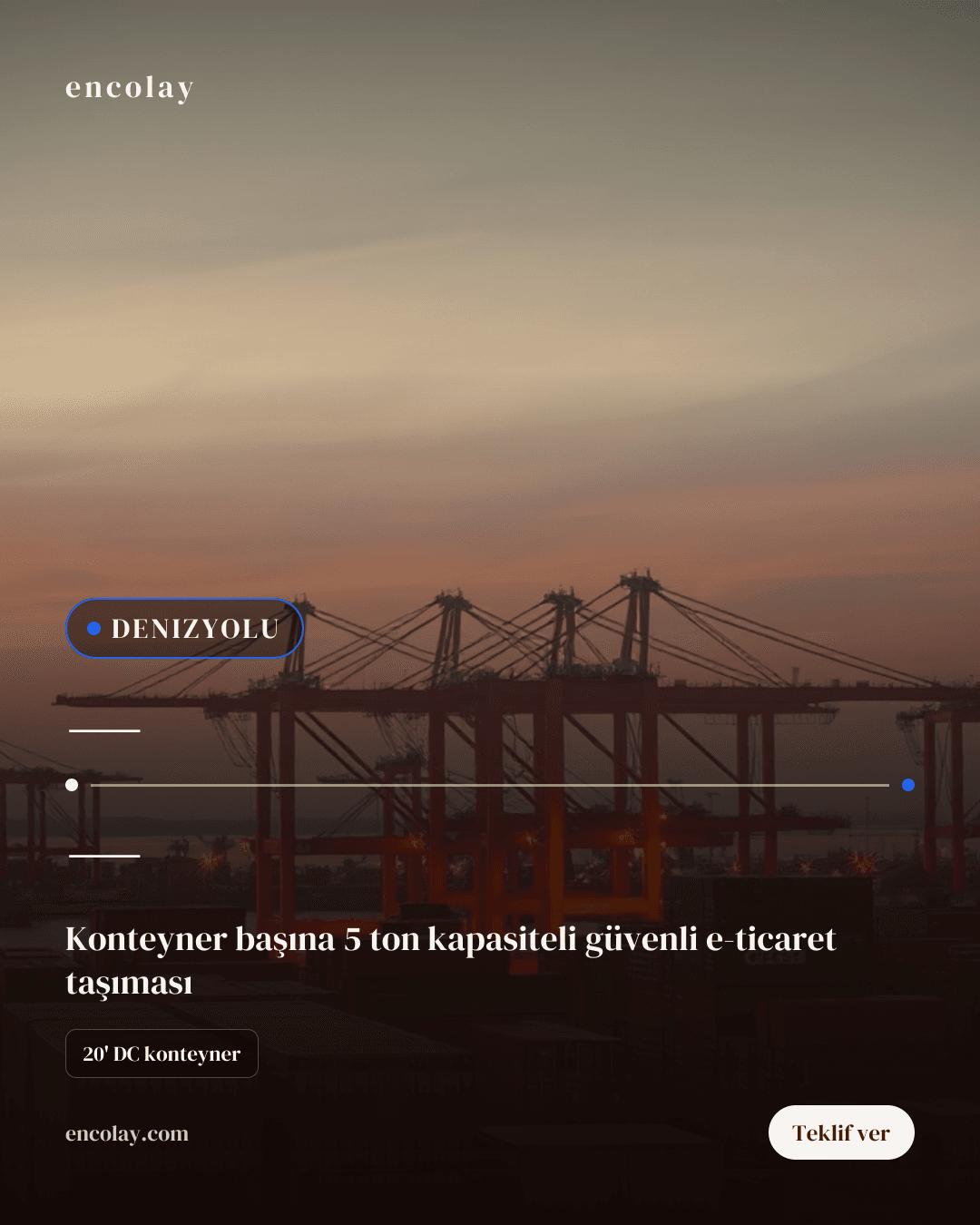 Türkiye'den Amazon Depolarına E-ticaret Ürünleri Denizyolu Taşıma
