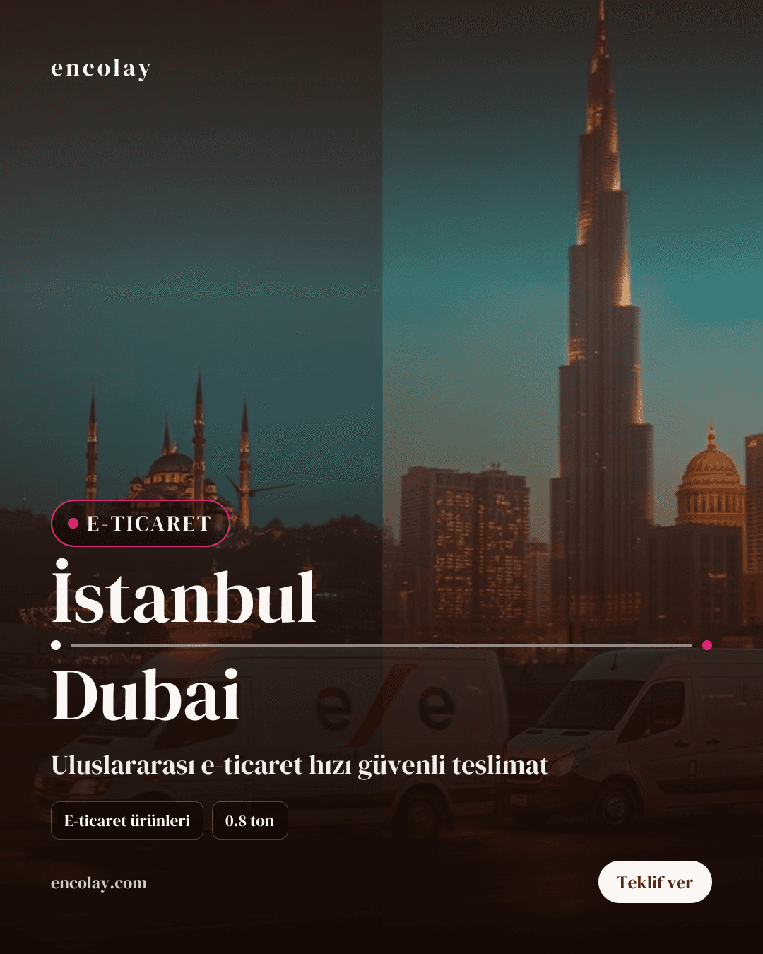 İstanbul-Dubai arası e-ticaret ürünleri havayolu taşıması