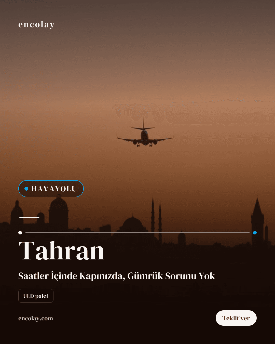 Türkiye'den Tahran'a 3 Valiz Havayolu Taşıması