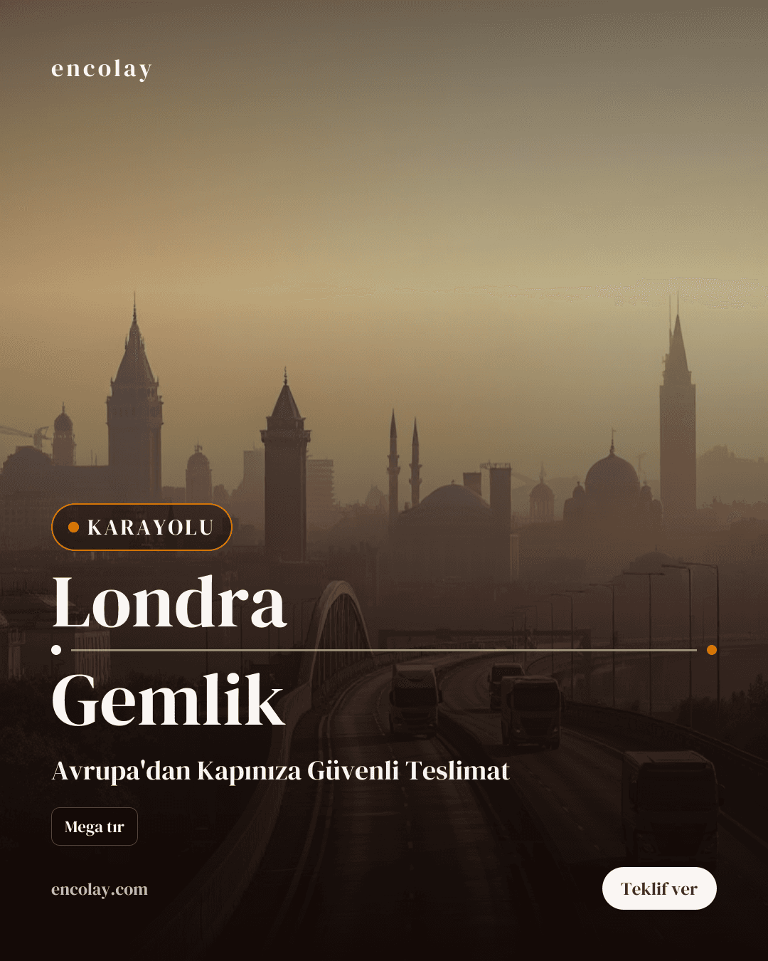 Londra-Gemlik Ev Eşyası ve Elektronik Taşıma