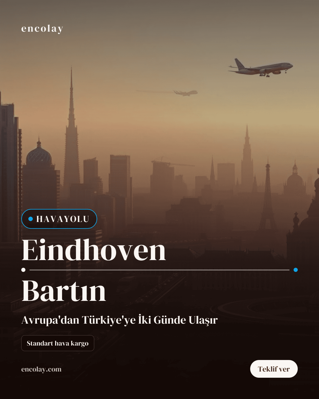 Eindhoven-Bartın Arası 10 Palet Mühürlü Kamyon Taşıması