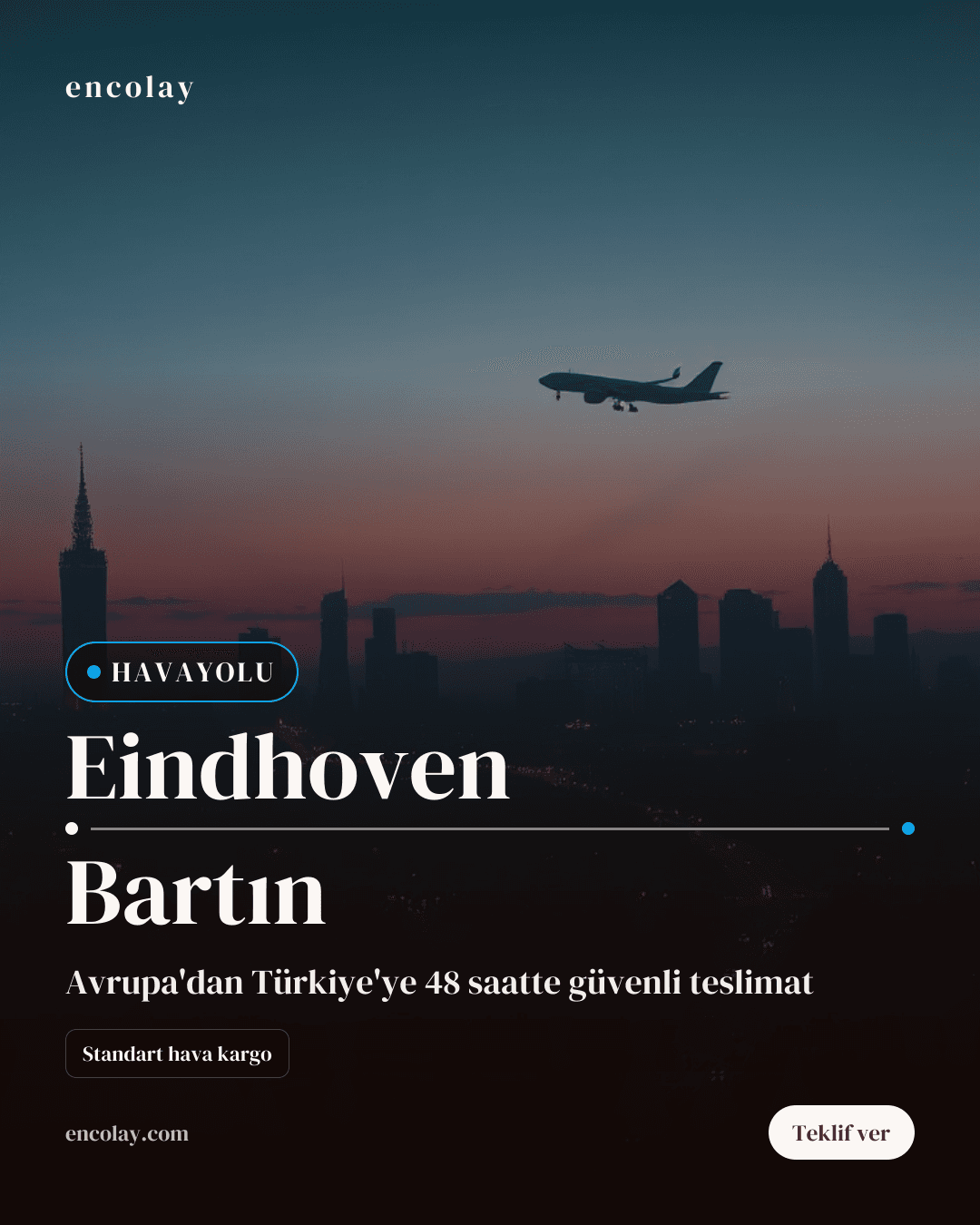 Eindhoven → Bartın · Paletli Yük