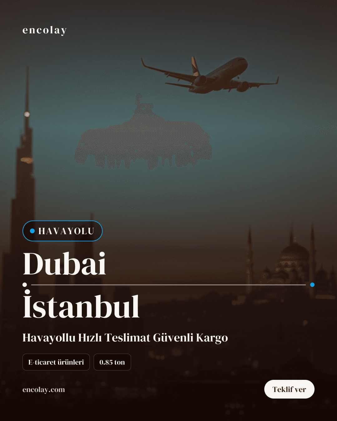 Dubai-İstanbul havayolu ile elektronik eşya taşıması
