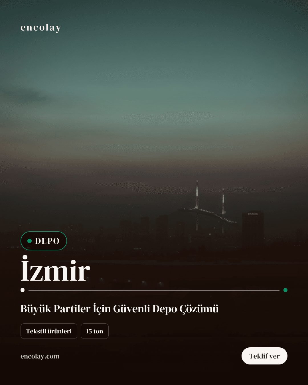 İzmir-Dubai arası 15 ton tekstil ürünü konteyner taşıması