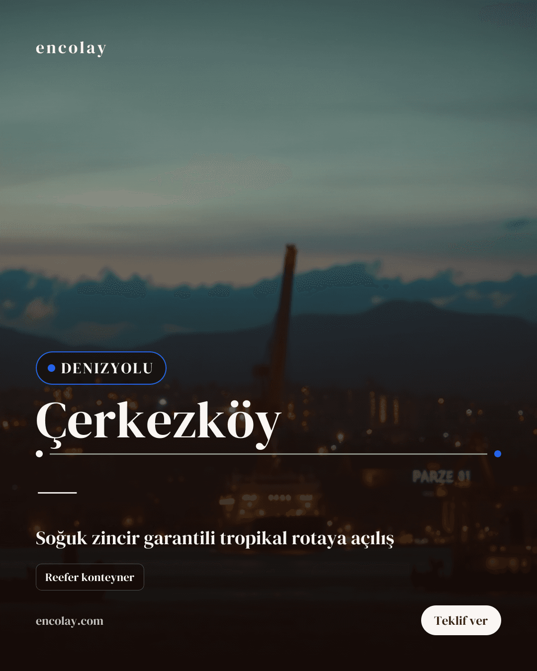 Çerkezköy · denizyolu