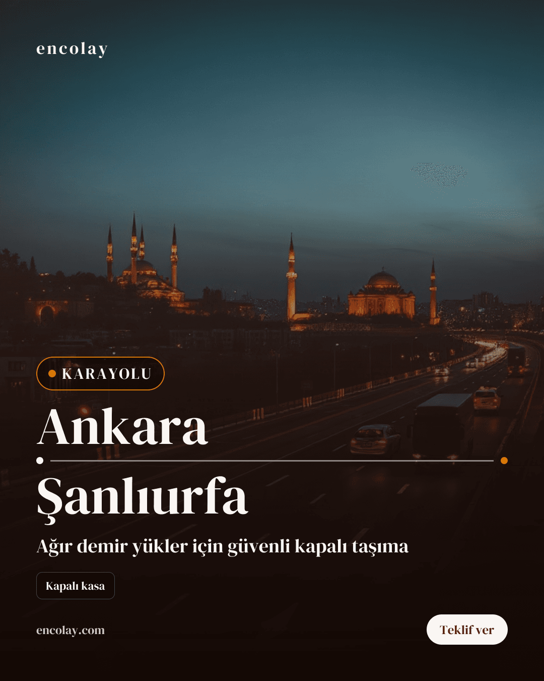 Ankara-Şanlıurfa Arası Demir Profil Taşıma
