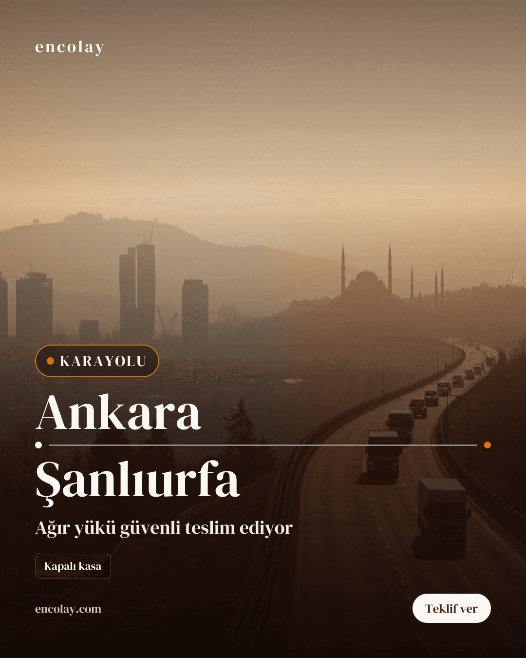 Ankara-Şanlıurfa Arası Demir Profil Taşıma