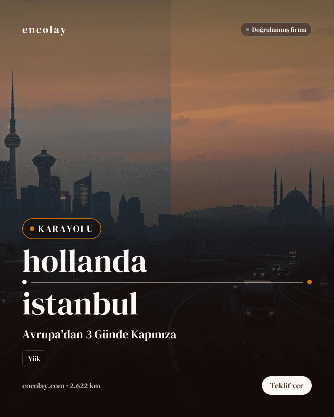 hollanda-ada antrepo arası hidrolik pnömatik malzemeler için ithalat navlunu tal