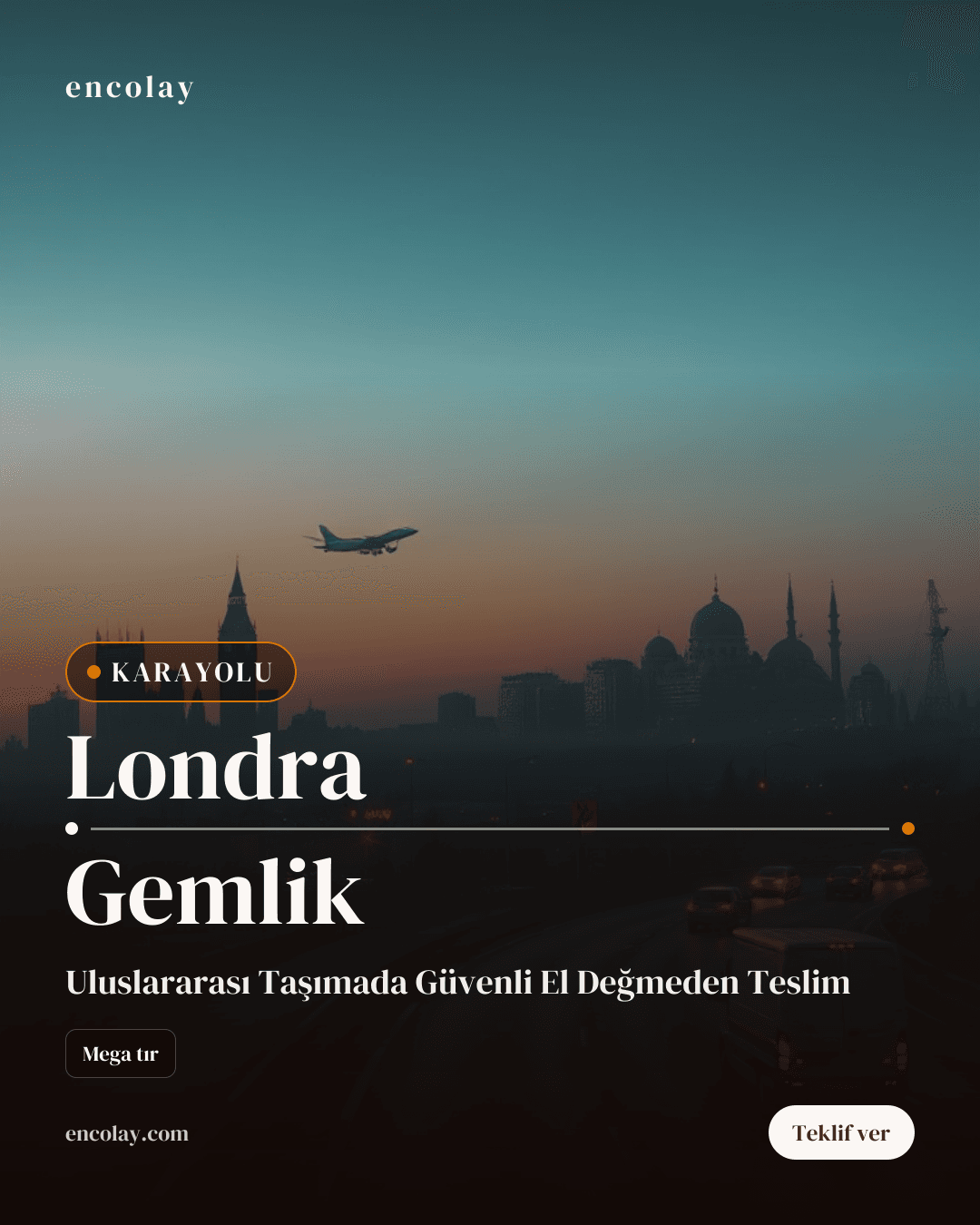Londra-Gemlik Ev Eşyası ve Elektronik Taşıma