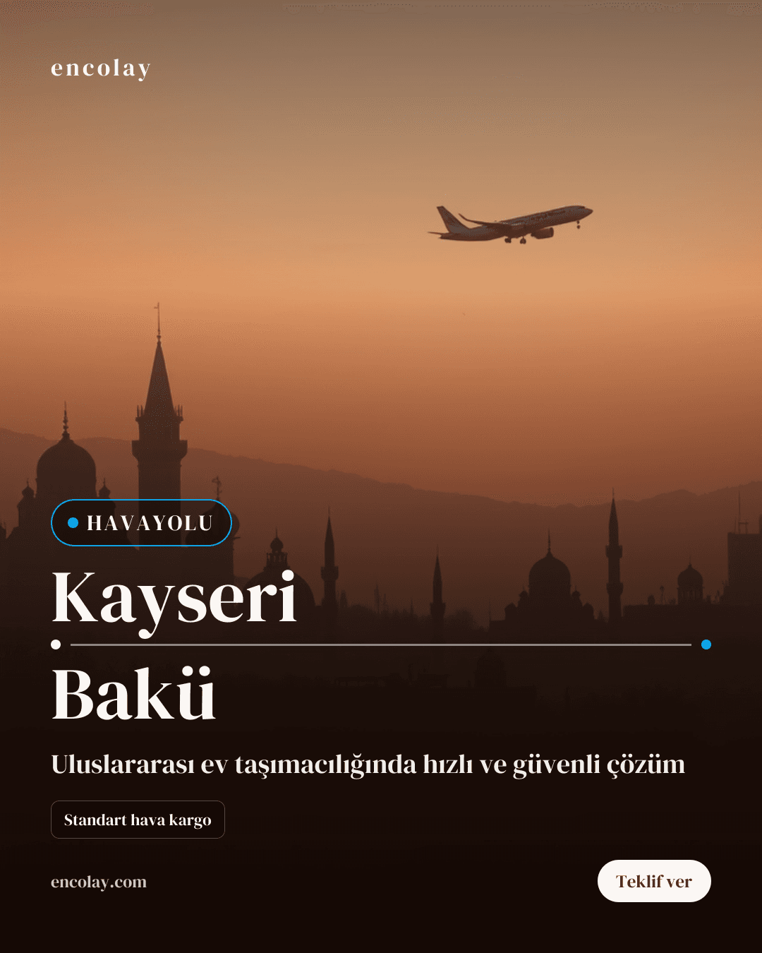 Kayseri-Bakü Ev Eşyası Havayolu Taşıma