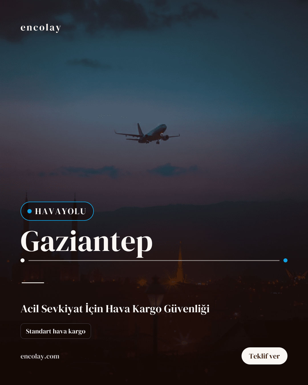 Gaziantep'ten Uluslararası Havayolu Taşımacılığı
