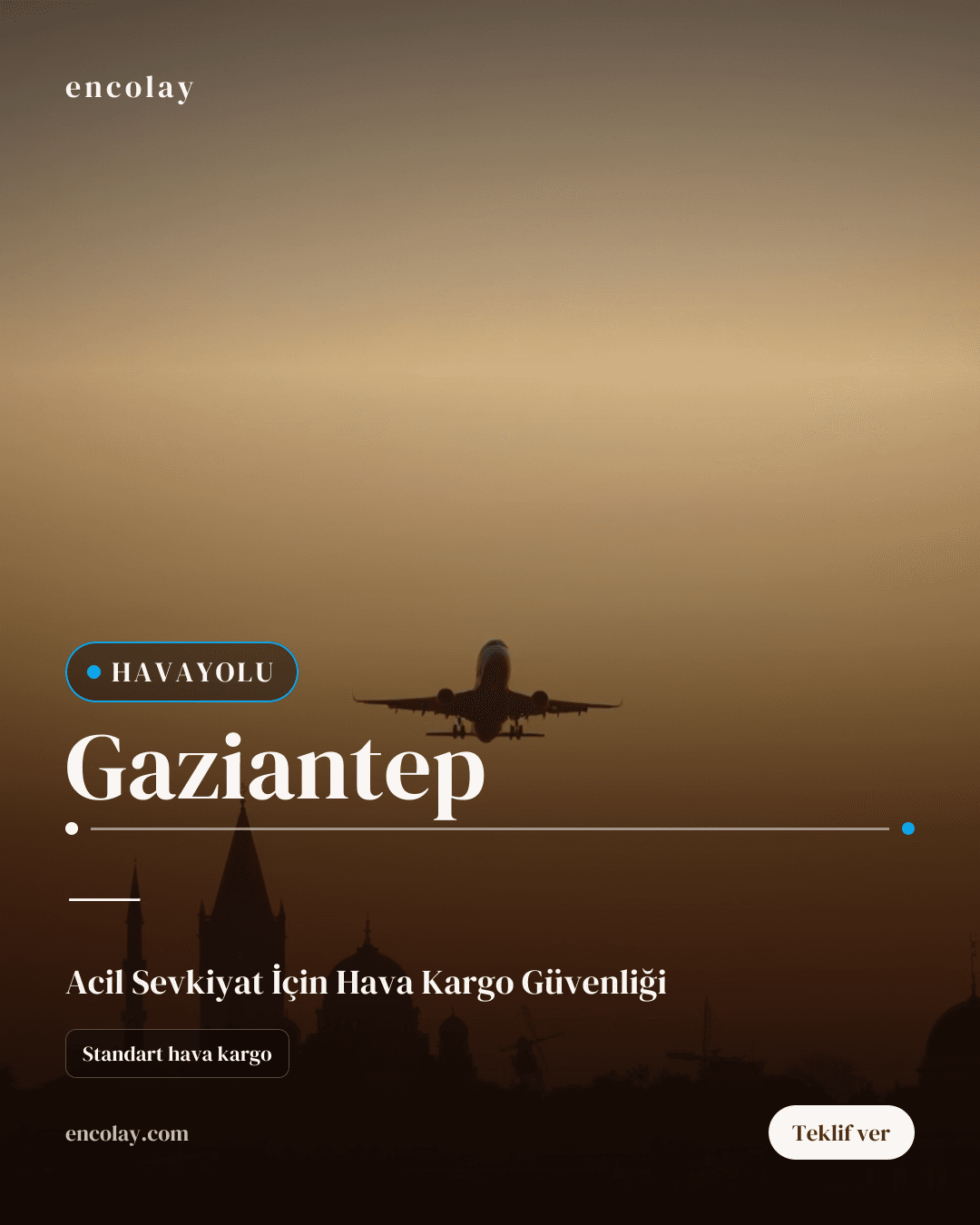 Gaziantep'ten Uluslararası Havayolu Taşımacılığı