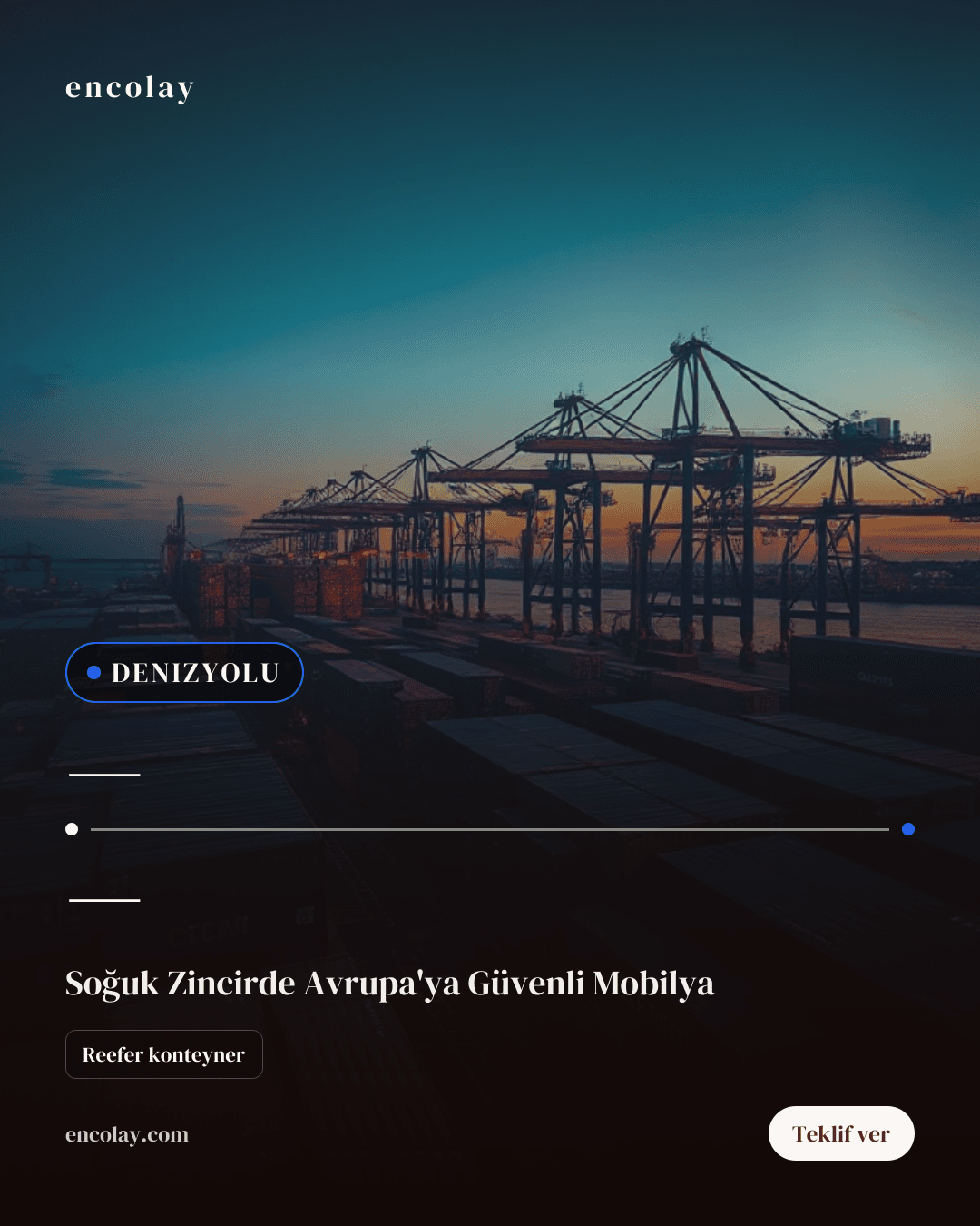 Mobilya ve dekorasyon ürünleri için denizyolu taşıma talebi