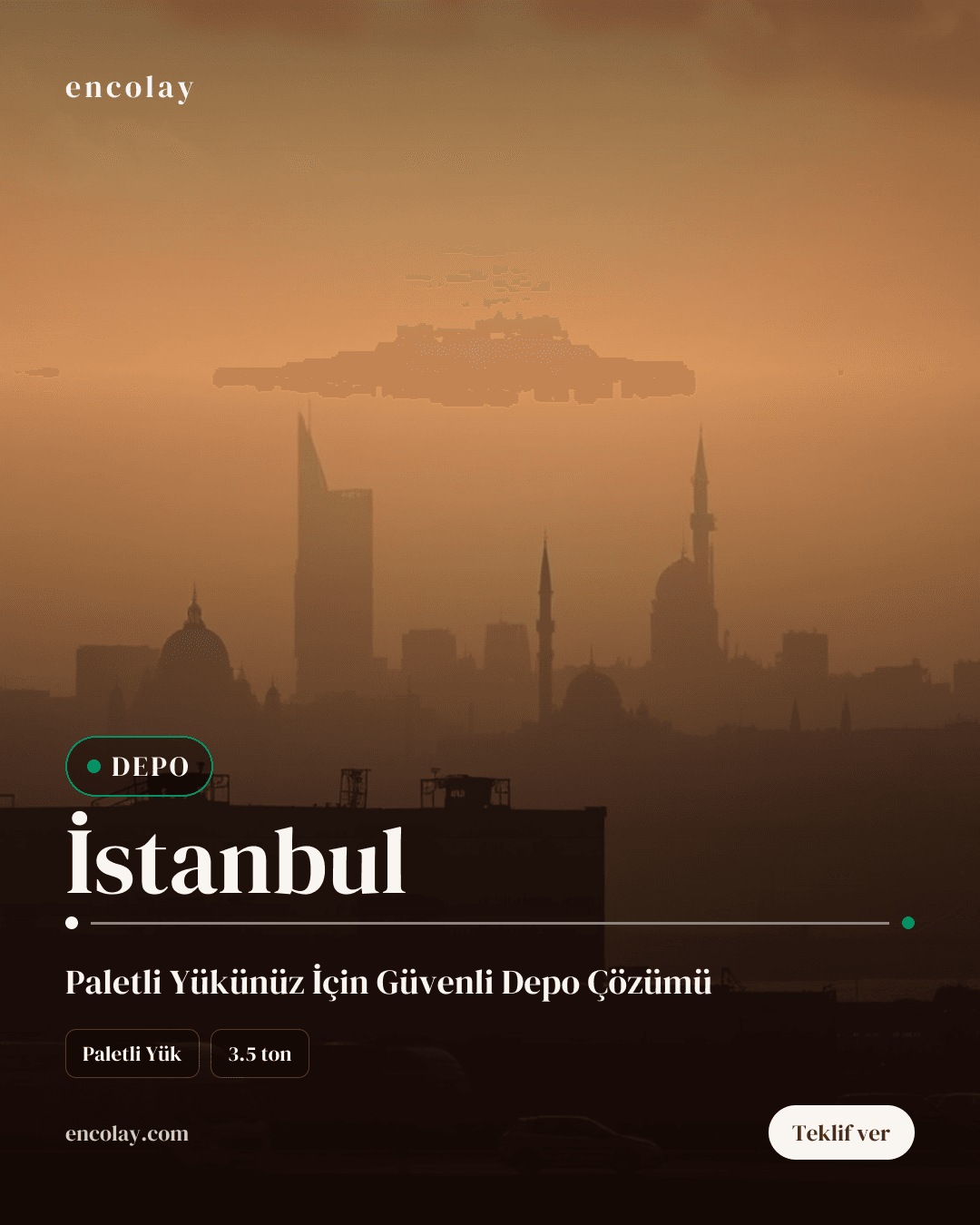 İstanbul-Dubai arası paletli yük depo ve nakliye