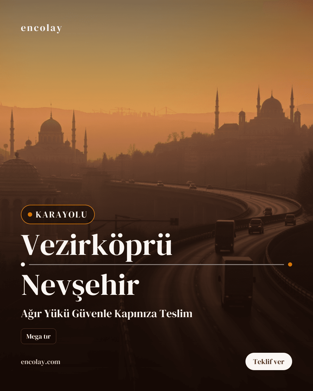 Vezirköprü-Nevşehir Arası Çamaşır Makinesi Taşıma
